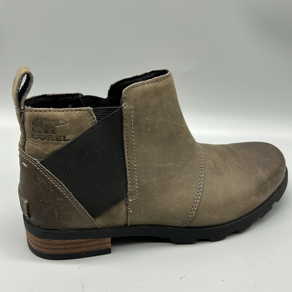 SOREL Emelie Waterproof Chelsea Boots Quarry Gray NL2671-053  Size US 6 - Picture 7 of 10